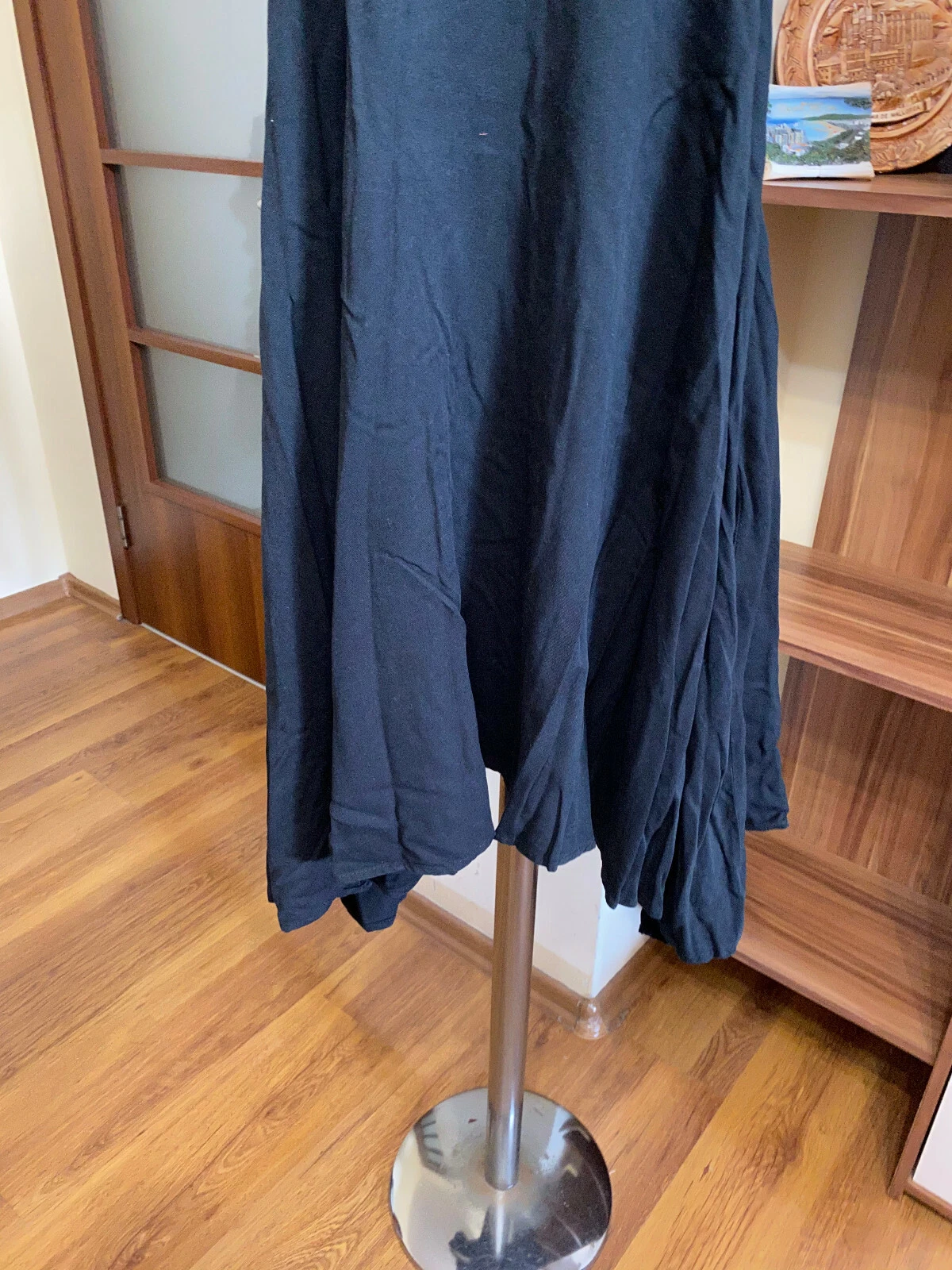 ACNE STUDIOS ABITO MODAL ACNE JERSEY NERO RACER SCHIENA SVASATA TENDA MANICO TAGLIA 36