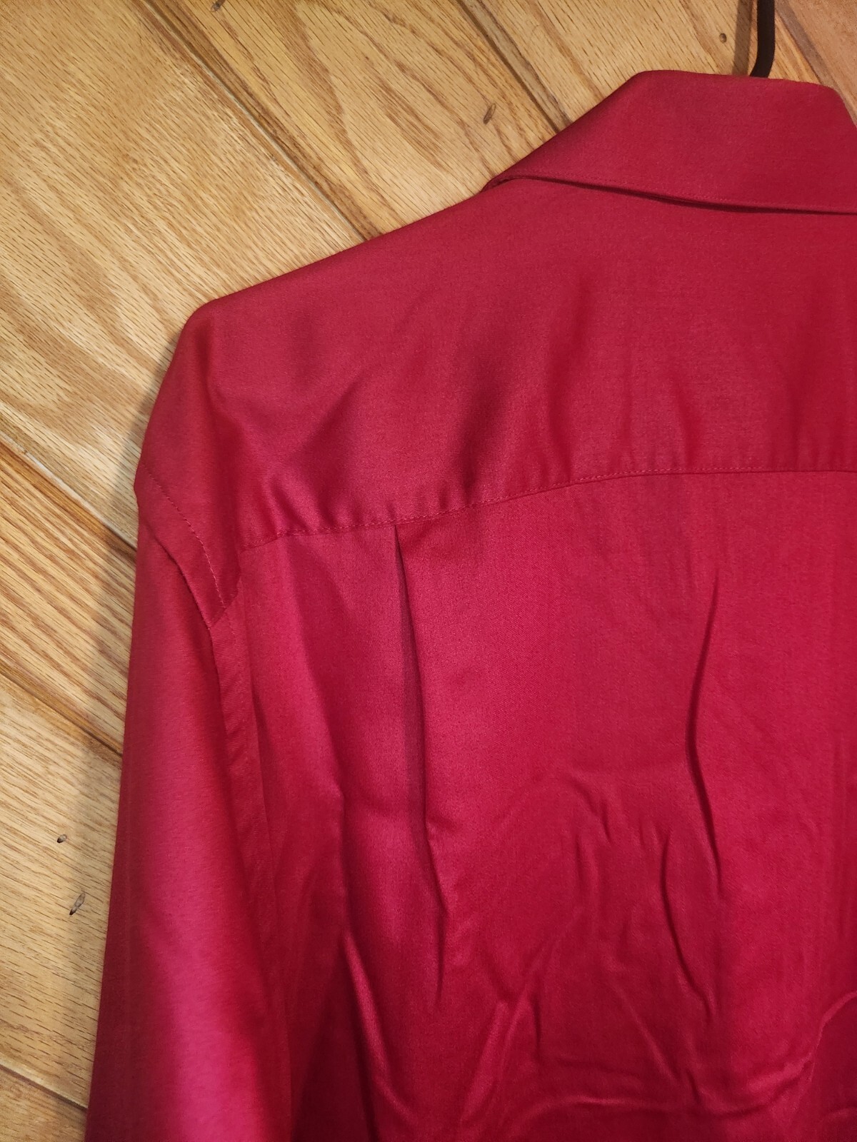 Geoffrey Beene solid red regular fit button down … - image 12