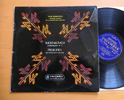 33CX 1440 Shostakovich Symphony no. 1 Prokofiev Scythian Markevitch Columbia ED1
