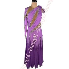 jz Handmade Women Samba Ballroom Swing Salsa Rumba Latin Dance Dress RHYTHM