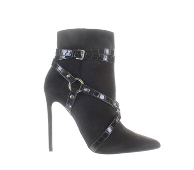 JLO by Jennifer Lopez Womens Pran Black Ankle Boots Size 8.5 (7717910)