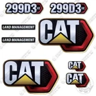Fits Caterpillar 299D3 XE Decal Kit Skid Steer - Land Management Edition