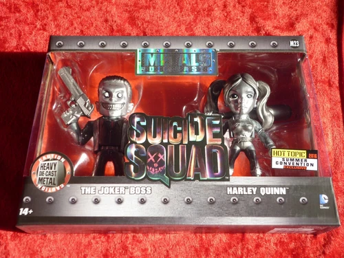 2016 Hot Topic EXCLUSIVE Suicide Squad Diecast 2-pack "The Joker" Harley Quinn" 