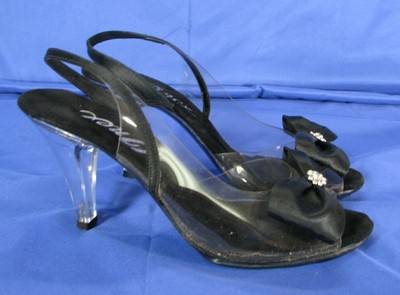 lucite high heel shoes