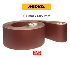 Mirka 150mm x 6850mm Abrasive Sanding Belts, Linisher, Pad Sander, Belt Sander