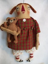 Pattern, sewing, primitive Annie doll, 17 in., Dumplinragamuffin #99