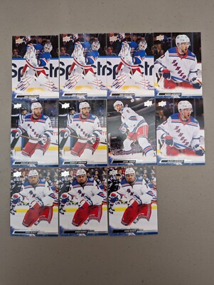 2022-23 Upper Deck Hockey New York Rangers Team Lot Of 11 Cards Igor Shesterkin