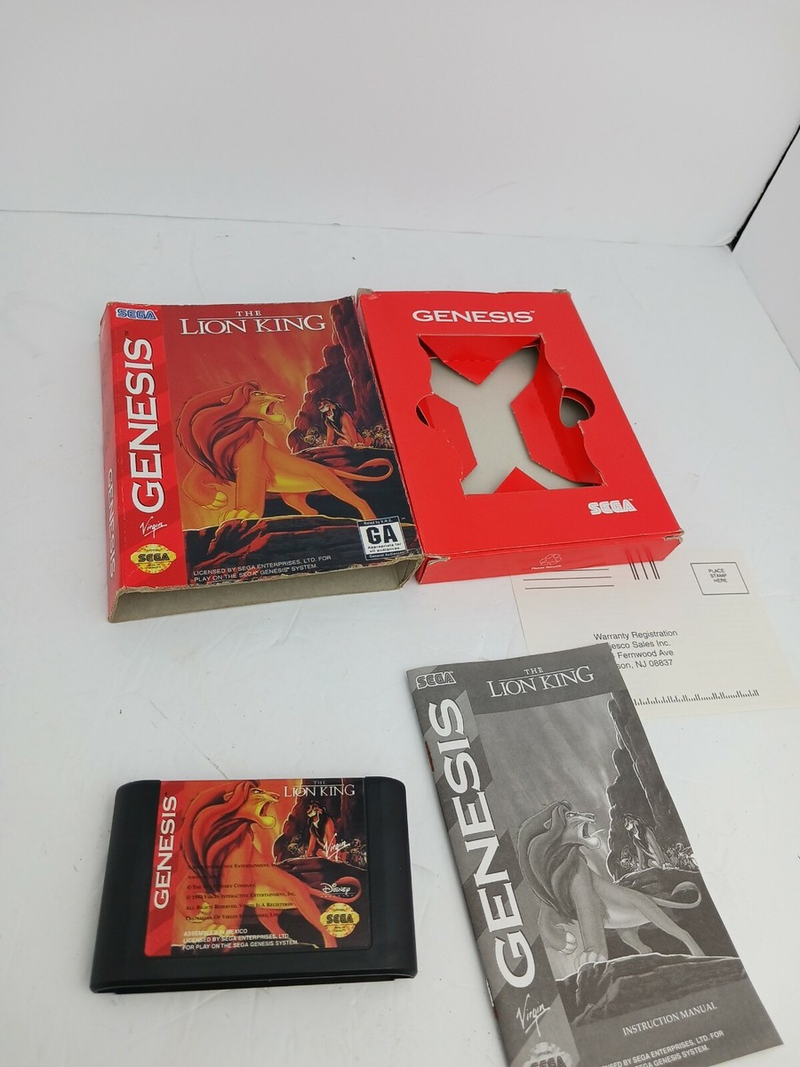 Jeu Vidéo Le Roi Lion - Sega Genesis / Mega Drive (1994) - Version Cartouche - Bon état