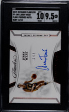 2019/20 Panini Flawless Finishes Auto Ruby /15 Jerry West SGC 9.5/10 Lakers