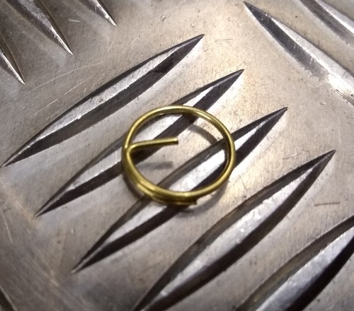 Juego de 10 anillos de botones de metal genuinos de edición militar británica de 1⁄2"" de diámetro - NUEVOS - Imagen 3 de 3