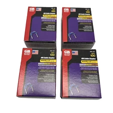 (4) Gardner Bender MSI150 Electrical Metal Staple Blue 100 Pack 14/2 12/2 Cable