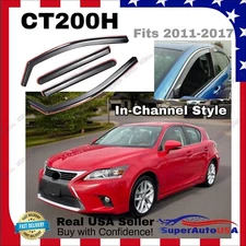 For Lexus CT200H 2011-2017 In-Channel Vent Window Visors Rain Guard Deflectors