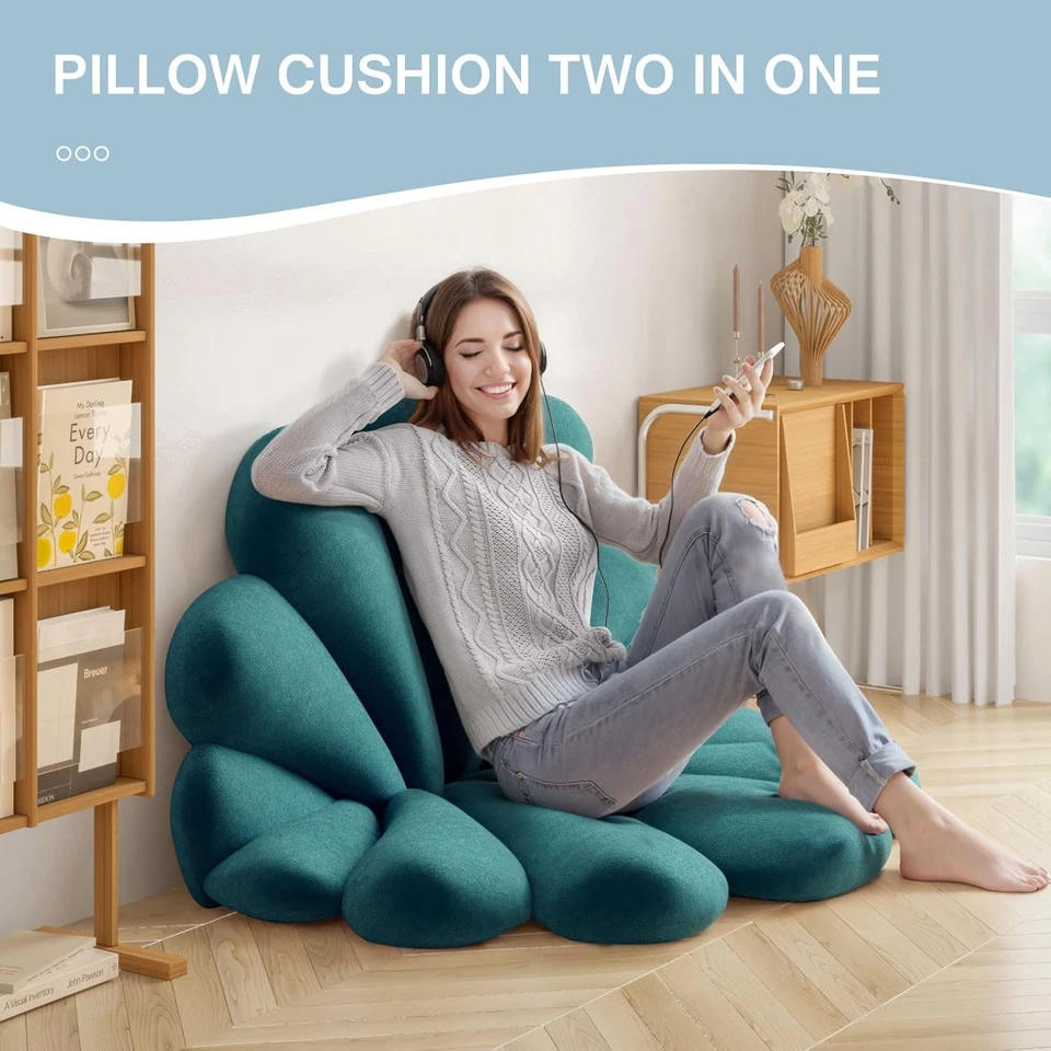 Almohada de cabecero Coastal Shell para niños, tamaño queen divertido cabecero acolchado trasero Foto 3 de 4