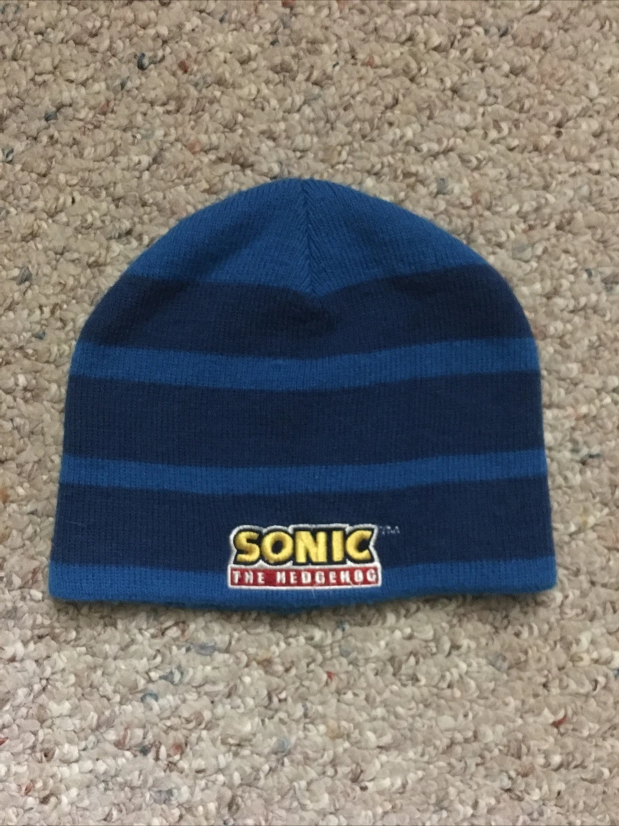 Sonic the Hedgehog - Kids Knitted Winter Beanie Hat Preowned - Blue