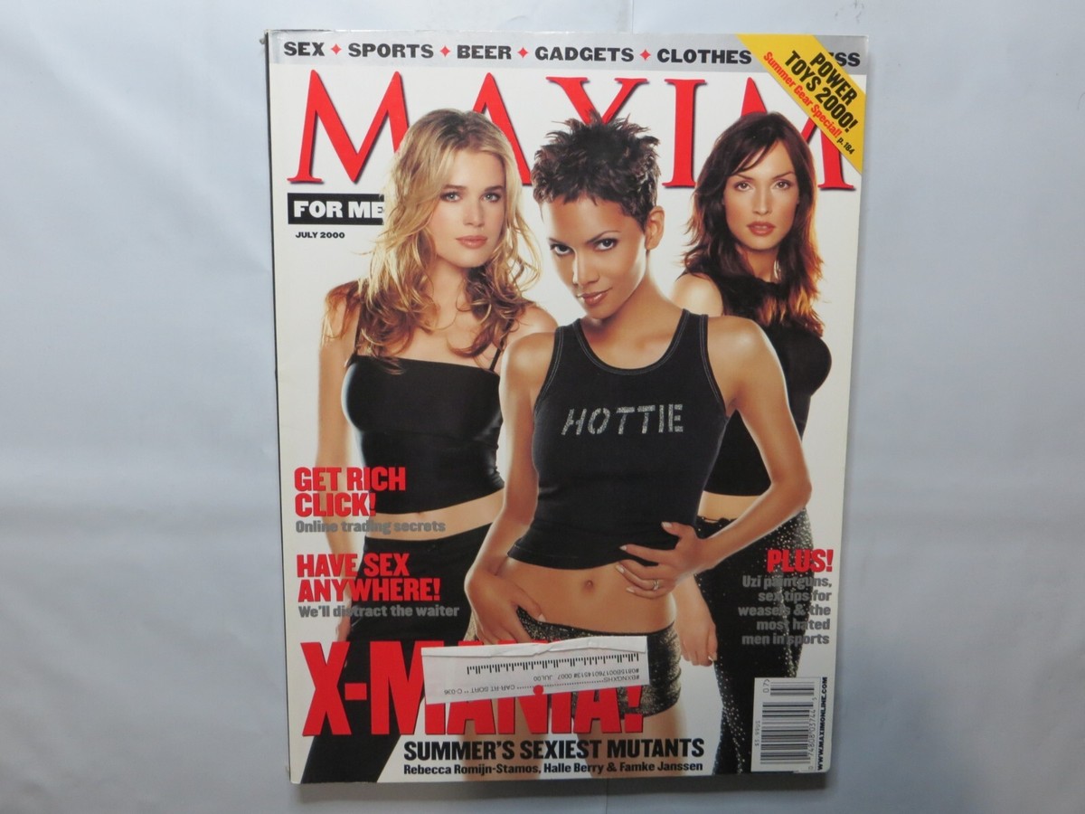 マキシム　レベッカロミン MAXIM #31 July 2000 REBECCA ROMIIN STAMOS HALLE BERRY FAMKE T3 | eBay