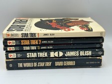 Star Trek TOS The Original Series Paperback Book Lot 5 Books 1,2,3,10,Worlds
