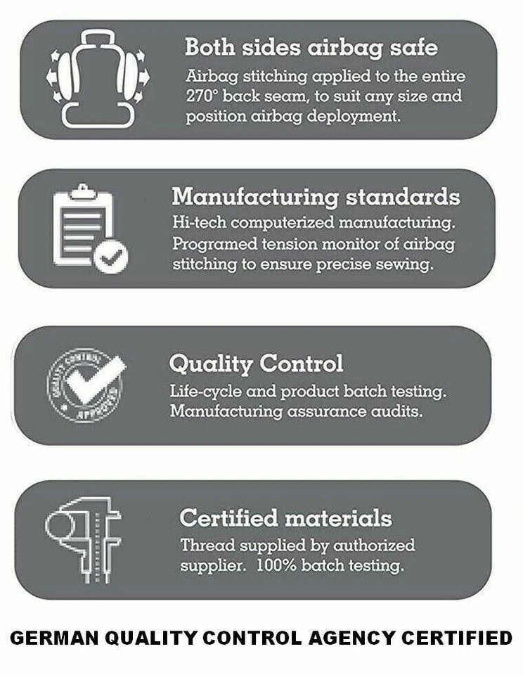 Seat Covers Front Black Leatherette 1+1 For Suzuki Liana Baleno Sx4 Grand Vitara Foto 2 de 4