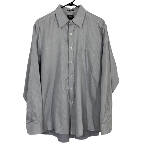 arrow fairfield pinpoint dress shirts Men's Arrow Fairfield Pinpoint long sleeve dress shirt size 18 34/35
