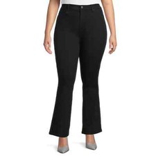 Terra  Sky Women's Plus Size 16W Black Bootcut Jeans No Tags