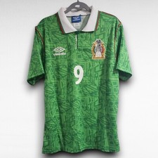 EL TRI - MEXICO National Team - World Cup 94 - Hugo Sanchez # 9 - 2XL (USA-XL)