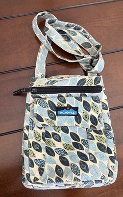 KAVU Keeper Crossbody Shoulder Bag BLUES Purse Adjustable Strap Magnetic Snap