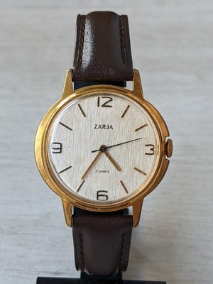 Soviet Vintage Watch ZARIA ZARJA ZARYA Gold Plated movement 2009 Unisex men's 