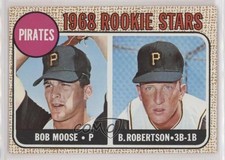 1968 Milton Bradley Win-A-Card Game Stars Bob Moose Robertson #36 Rookie RC 2s9. rookie card picture