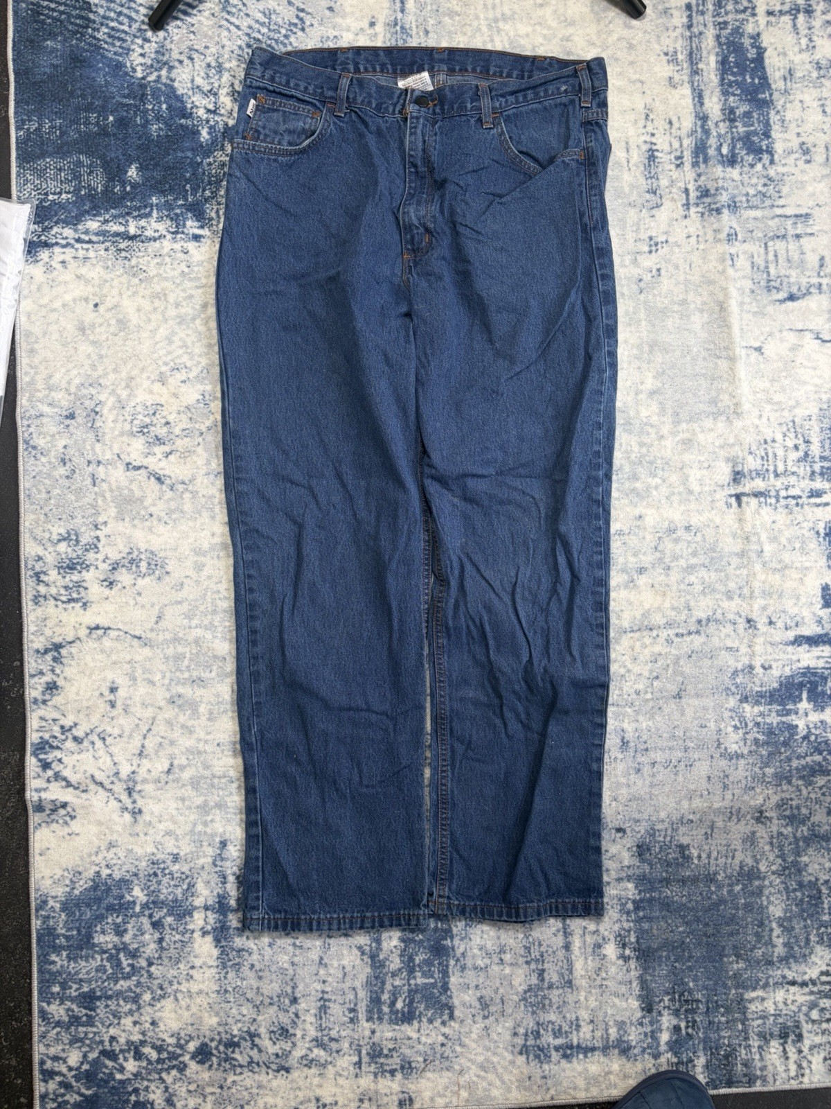 Carhartt Men's Fire Resistant Carpenter Fit Denim Jeans W38L32 image 3