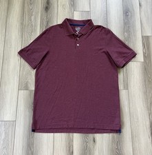 Croft Barrow Polo Shirt Men's LT Short Sleeve Maroon Regular Fit 100 Cotton