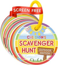 Outdoor Kids Scavenger Hunt Cards Educational Game