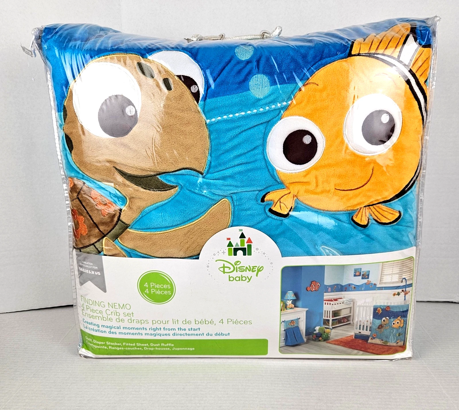 Disney Nemo 4 Piece Crib Bedding Set
Opens in a new window or tab