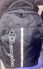 Champion Black Backpack Adjustable Strap Pock...