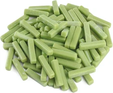 Green Mosaic Tiles for Crafts Bulk,150G Strips Shapes Mosaic Glass Pieces,Glass 