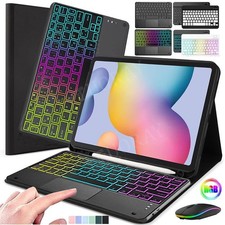 For Samsung Galaxy Tab S6 Lite 10.4 inch 2024 P620 Bluetooth Keyboard Case Mouse
