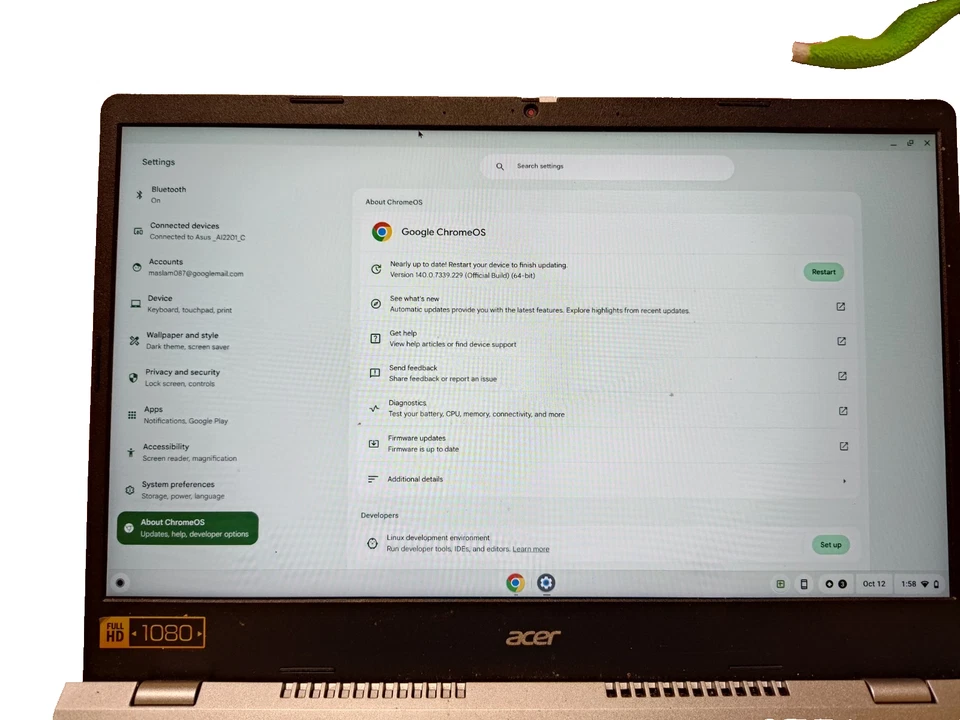 Acer Chromebook 314 14" Laptop Intel(R) N100 4Threads 3.4GHZ 8GB RAM 128GB SSD - Image 3 of 4