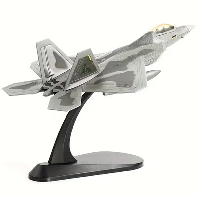 1/100 F-22 Raptor Diecast Modell USAF Stealth Jagdflugzeug Jet 5. Generation