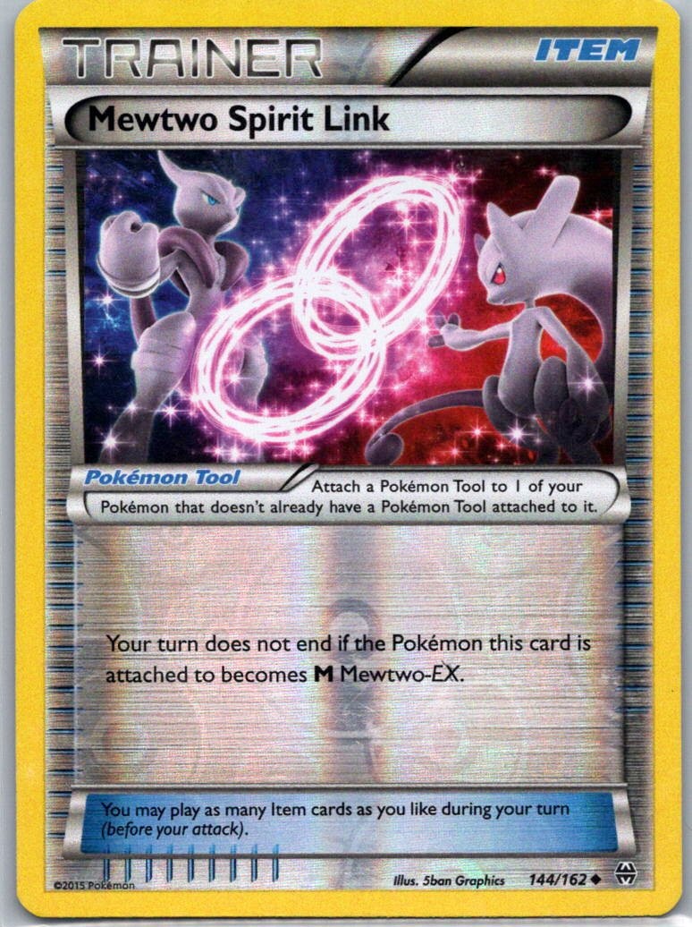 Mewtwo Spirit Link 144/162 BREAKthrough Rev Holo NM
