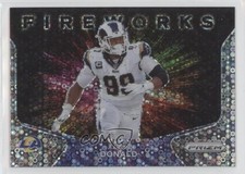2020 Panini Prizm Fireworks No Huddle Prizm Aaron Donald #20 0us8