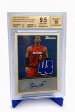 DWYANE WADE 2009 BOWMAN '48 RELIC COLL. AUTO 9.5 GEM MINT / Auto 10 SP /41