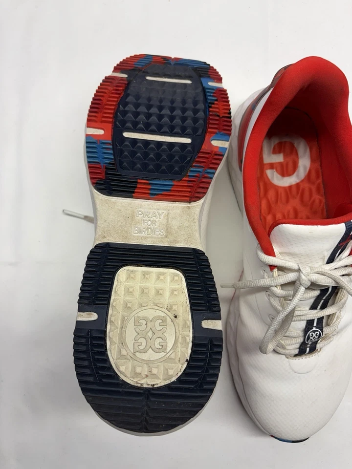 Zapatos de golf para hombre G/Fore MG4 sin clavos talla 10,5 Poppy g4ma23ef27 Foto 2 de 4