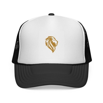 Golden Lion Artwork Trucker Cap | Mesh Back Hat