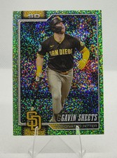 Gavin Sheets 2026 Topps Series 1 Celebration Lime Green Confetti SSP - SD Padres