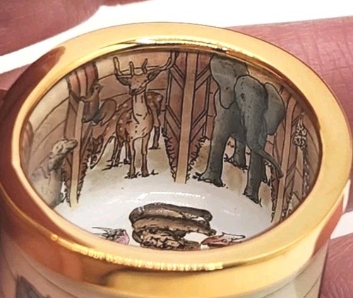 Halcyon Days  Noahs Ark Trinket Box Rare Version - Picture 14 of 16