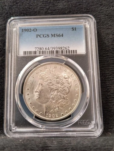 1902-O MORGAN SILVER DOLLAR PCGS MS 64 BEAUTIFUL COIN