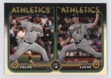 2024 Topps Update Rookie Combo Rainbow Foil Easton Lucas Angel Felipe #US306 uk2
