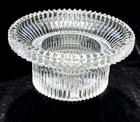 Vintage Clear Fairy Lamp Base Works With Fenton Ribbed Pressed Glass