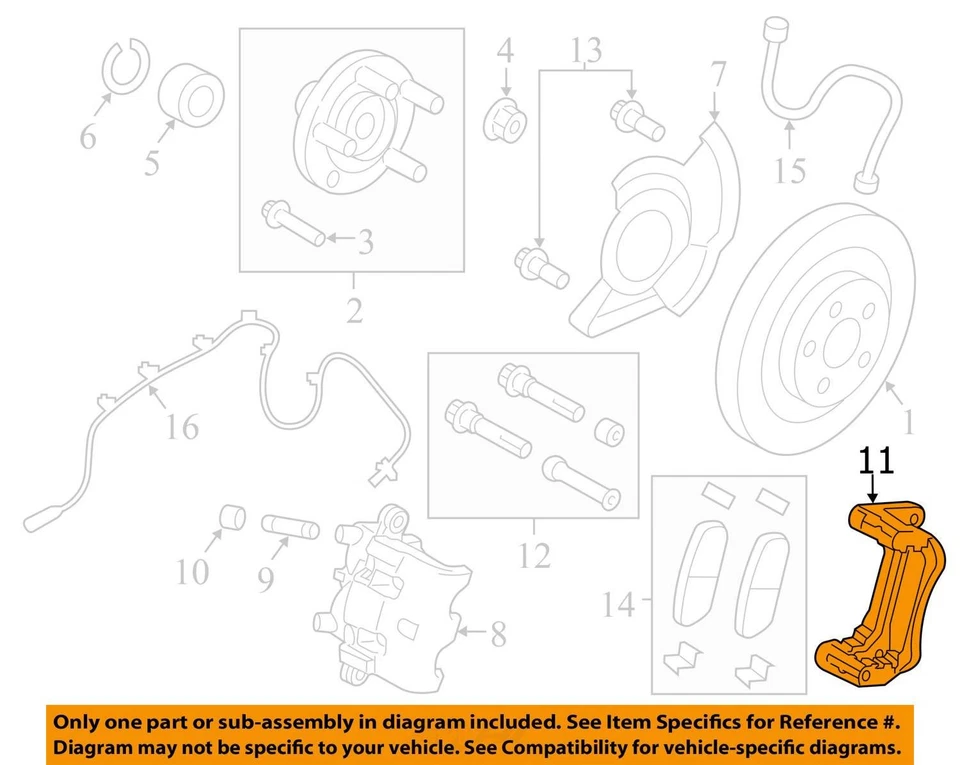 SE ADAPTA A LINCOLN MKX 2013-2015 SOPORTE DT4Z2B292A - NUEVO OEM DT4Z2B292A Foto 2 de 3