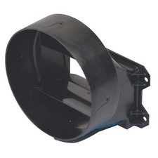 DAYTON 6WZP2 Round Duct Connector,6In,Polypropylene 6WZP2