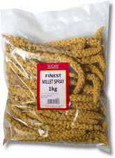 SKYGOLD Finest Millet Spray for Birds 1Kg - Small Parrot & Budgie Treats, Balanc