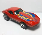 Vintage Hot Wheels Flying Colors #9241 Corvette Stingray Ribbon Tampo & HK Base